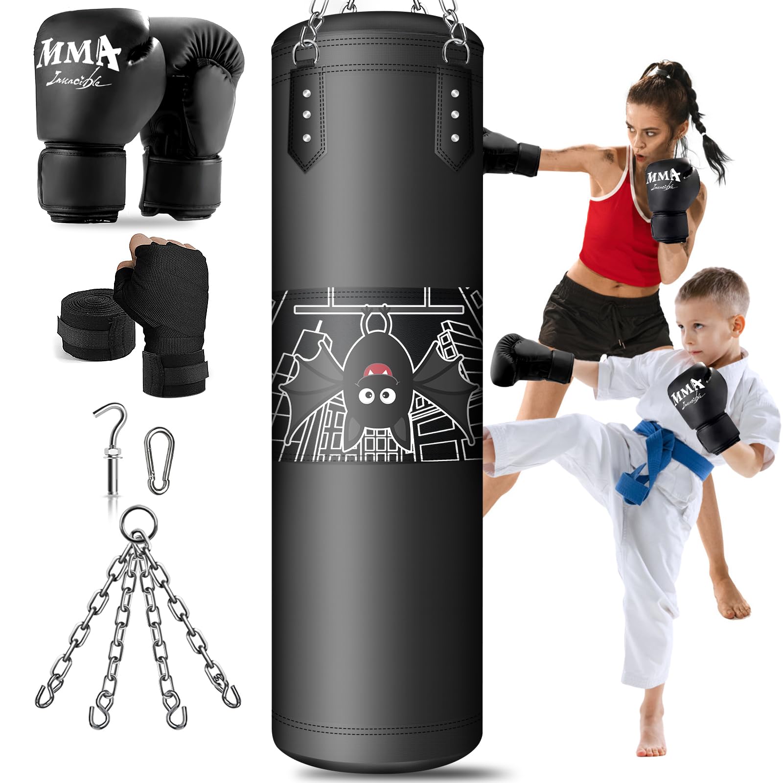 Amazon.com : Punching Bag for Kids, 2.7FT Hanging Boxing Bag with